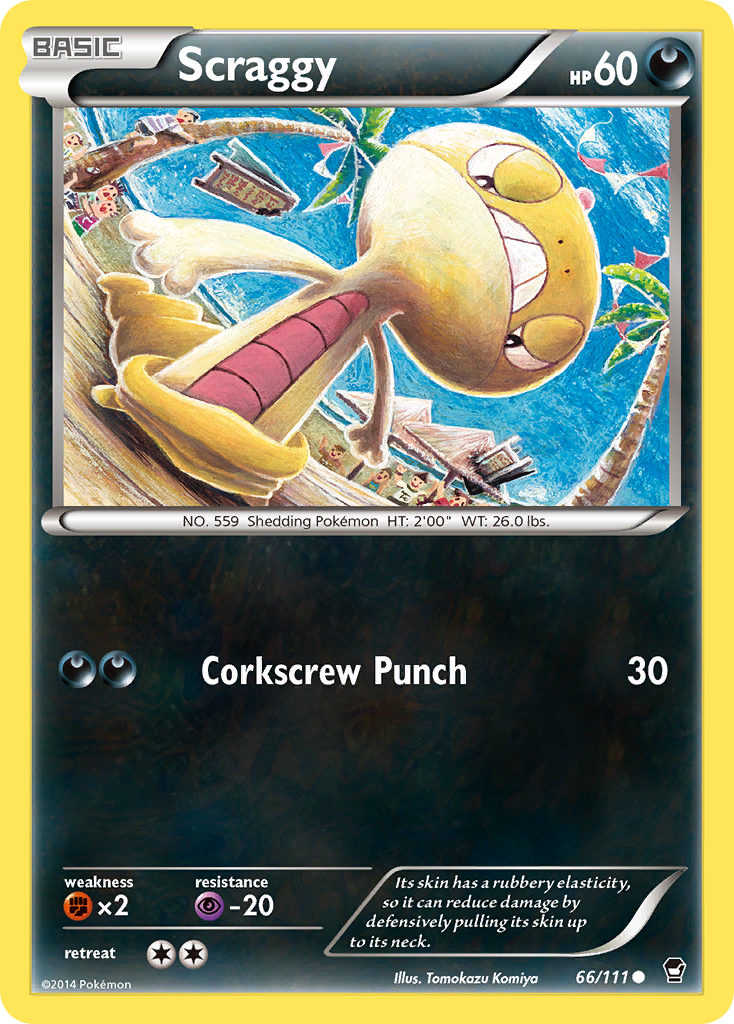 Scraggy (66/111) - Furious Fists Pokémon Card