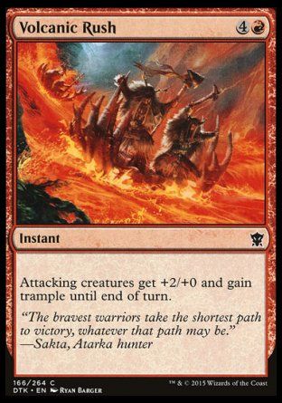 Volcanic Rush (Dragons of Tarkir) Trading Card