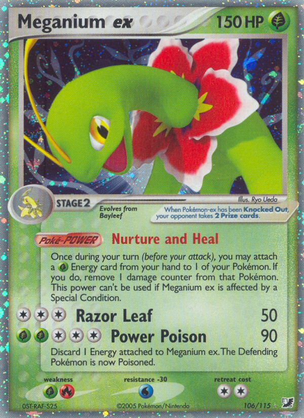 Meganium ex (106/115) - Unseen Forces Pokémon Card