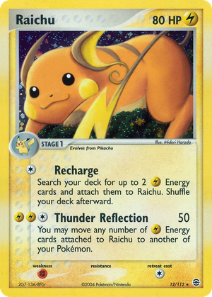 Raichu (12/112) - FireRed & LeafGreen