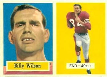 Billy Wilson 1957 Topps #42 Sports Card