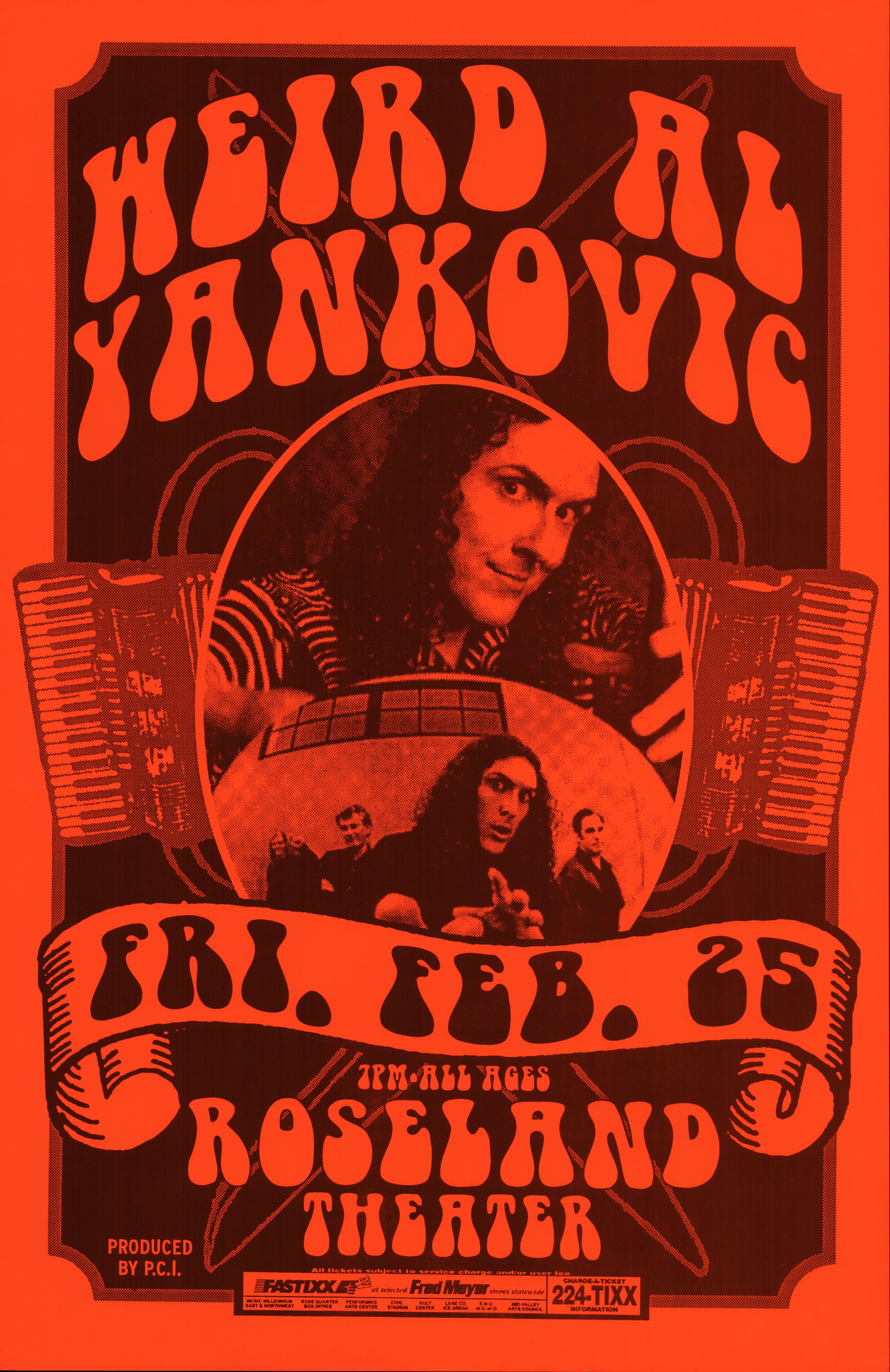 MXP-38.4 Weird Al Yankovic Roseland Theater 2000 Concert Poster