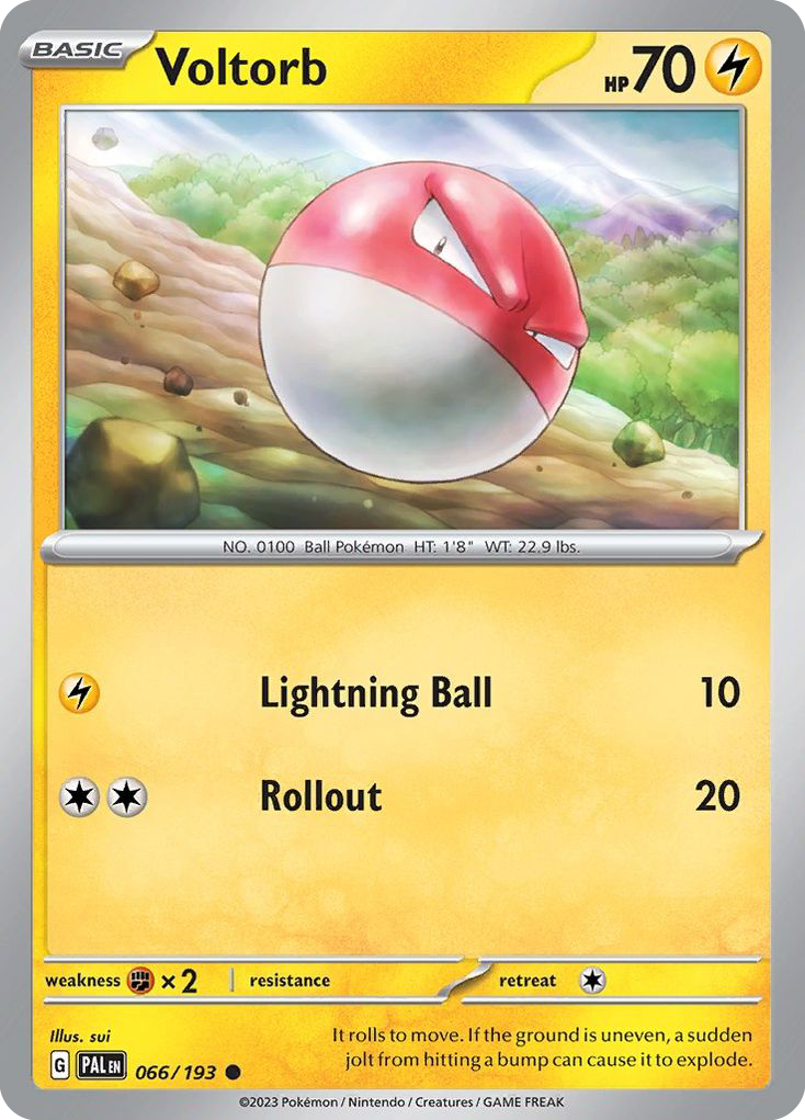 Voltorb (66/193) - Paldea Evolved Pokémon Card