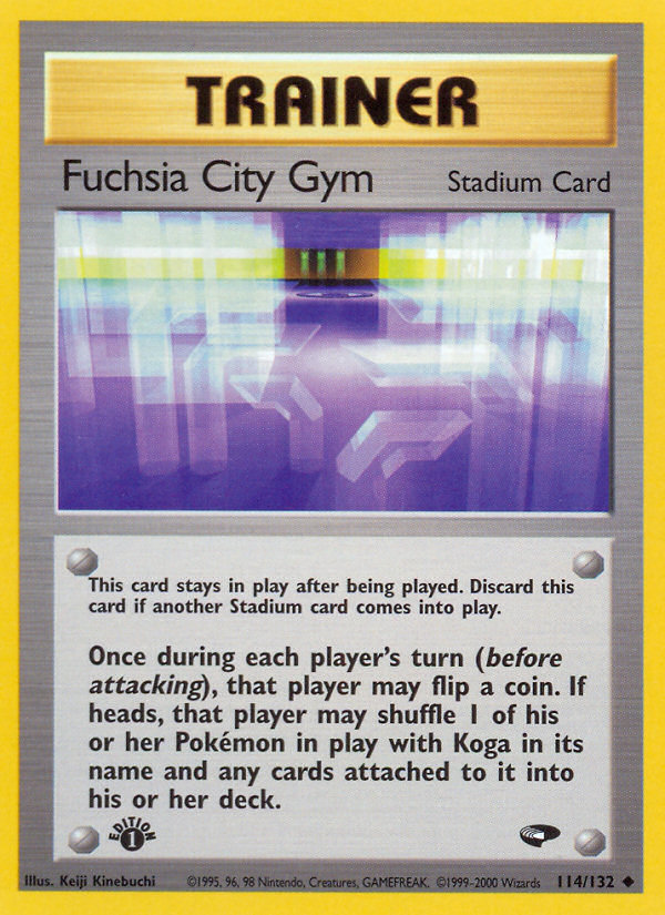 Fuchsia City Gym (114/132) - Gym Challenge (1st Edition) Pokémon Card