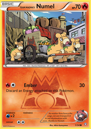 Team Magma's Numel (1/34) - Double Crisis