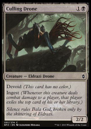 Culling Drone (Battle for Zendikar) Trading Card