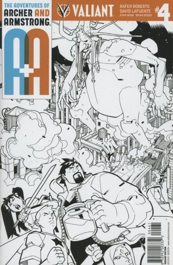 A&A: The Adventures of Archer & Armstrong #4 (Sketch Cover)