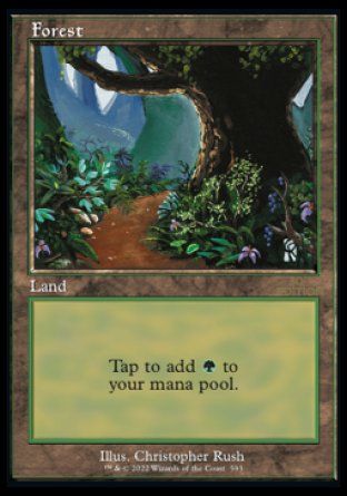 Forest (Path) (Magic 30th Anniversary Edition - Old Frame) Trading Card