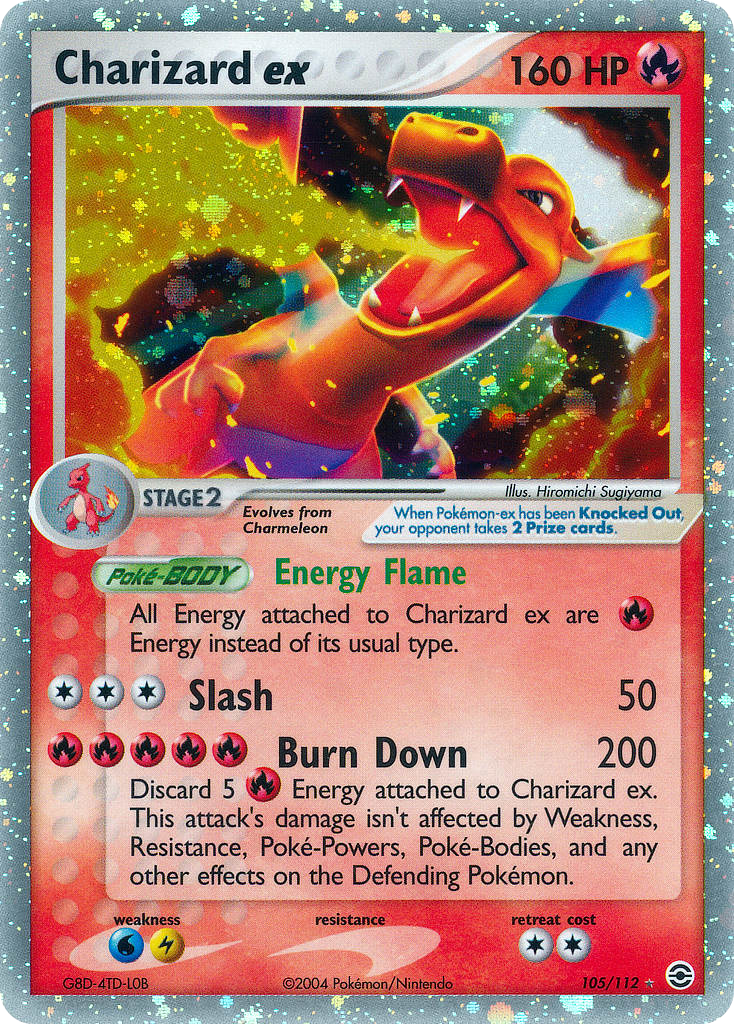 Charizard ex (105/112) - FireRed & LeafGreen Pokémon Card