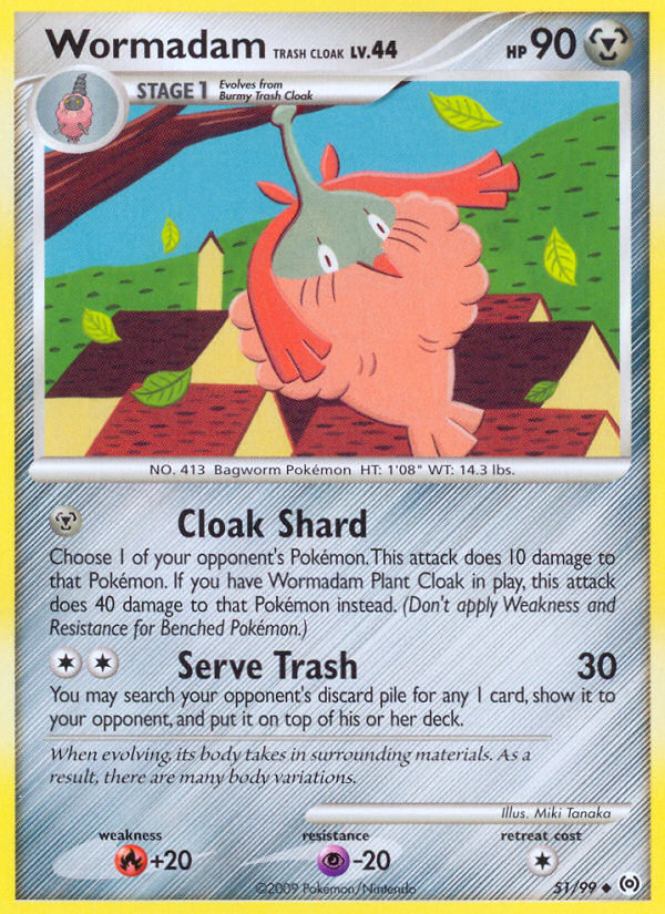 Wormadam Trash Cloak (51/99) - Arceus Pokémon Card