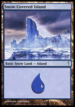 Snow-Covered Island (Coldsnap) Trading Card