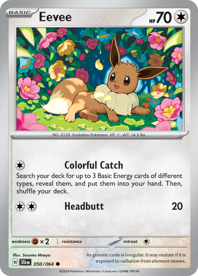 Eevee (50/64) - Shrouded Fable Pokémon Card