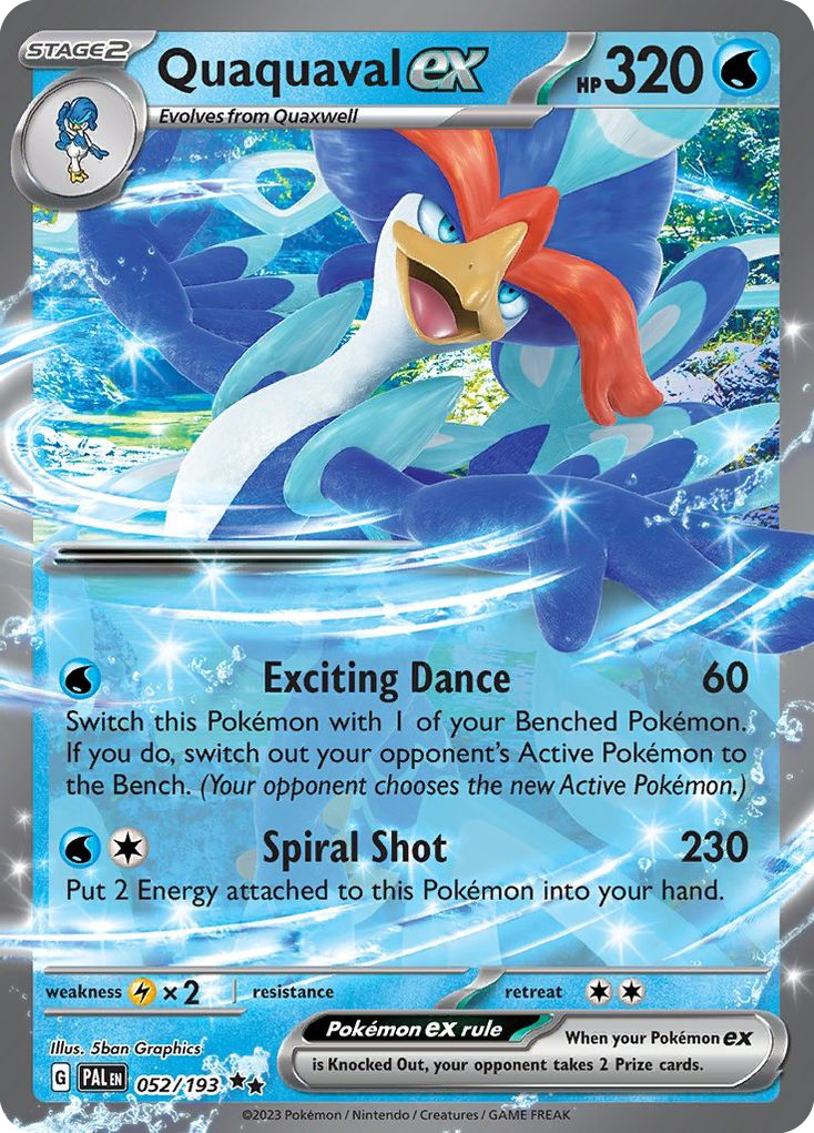 Quaquaval ex (52/193) - Paldea Evolved Pokémon Card