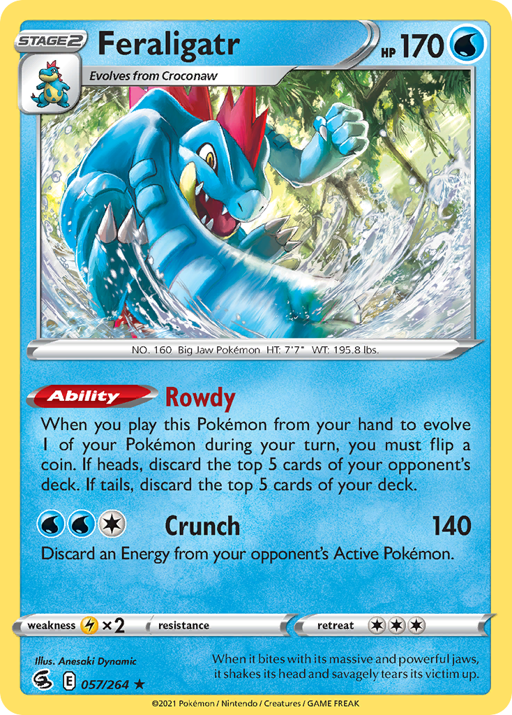 Feraligatr (57/264) - Fusion Strike Pokémon Card