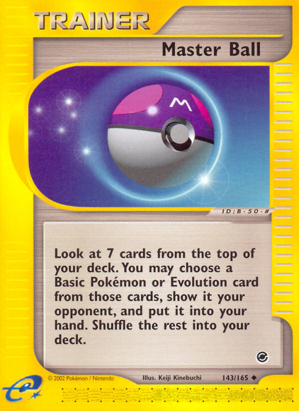 Master Ball (Trainer) (143/165) - Expedition Base Set Pokémon Card