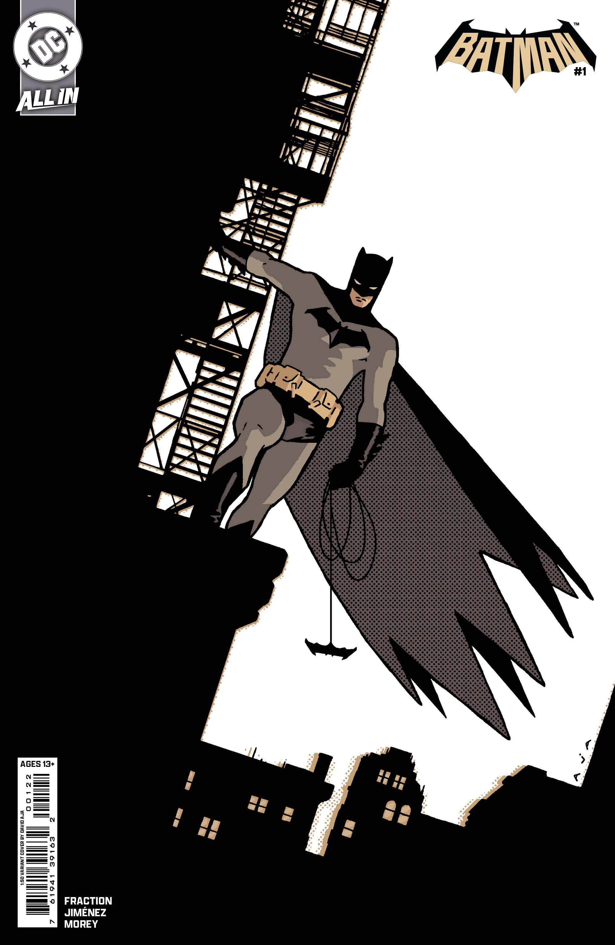 Batman #1 (Cvr M Inc 1:50 David Aja Card Stock Variant) Comic