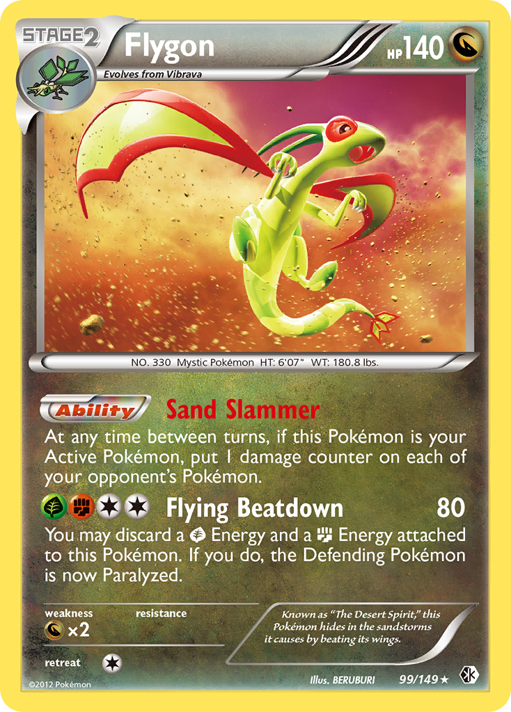 Flygon (99/149) - Boundaries Crossed Pokémon Card