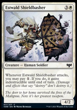 Estwald Shieldbasher (Innistrad: Crimson Vow) Trading Card