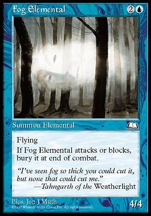 Fog Elemental (Weatherlight) Trading Card