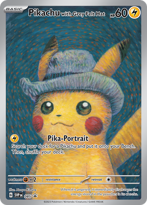 Pikachu with Grey Felt Hat (85/148) - Scarlet & Violet Black Star Promos