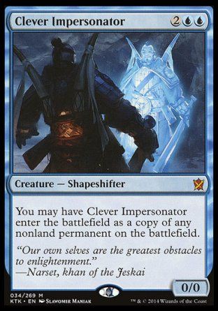 Clever Impersonator (Khans of Tarkir) Trading Card