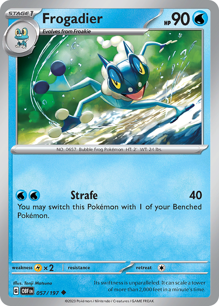 Frogadier (57/197) - Obsidian Flames Pokémon Card