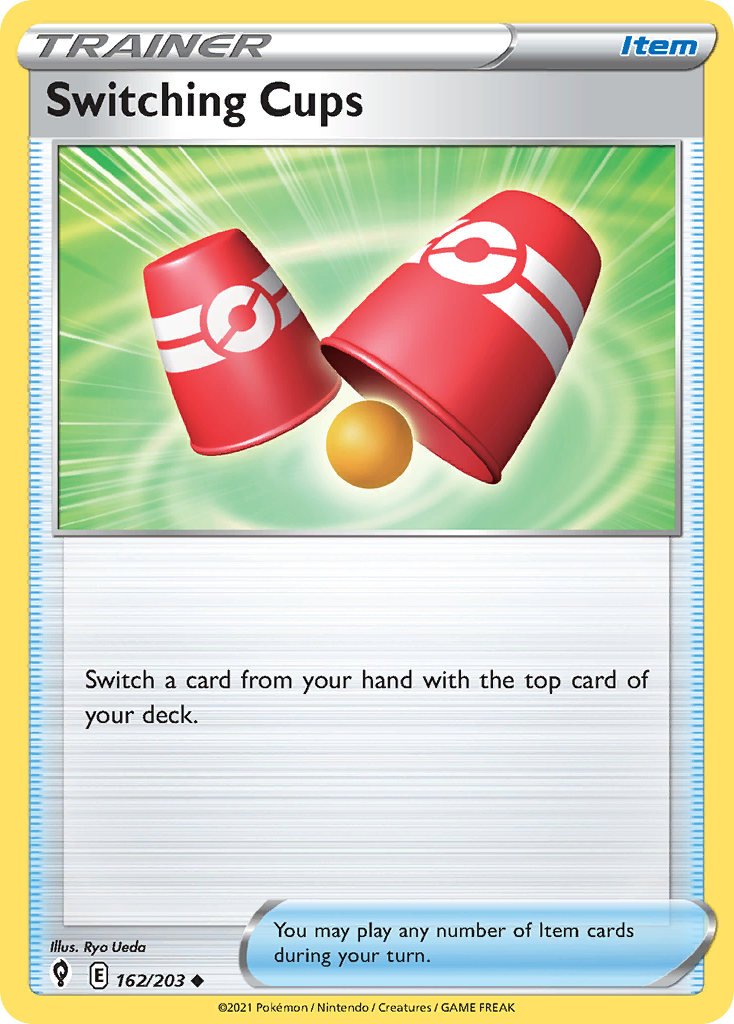 Switching Cups (Trainer: Item) (162/203) - Evolving Skies Pokémon Card