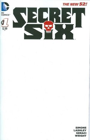 Secret Six #1 (Blank Variant Cover)