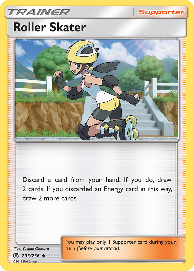 Roller Skater (Trainer: Supporter) (203/236) - Cosmic Eclipse Pokémon Card