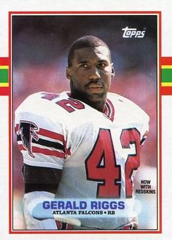 Gerald Riggs 1989 Topps #342 Sports Card