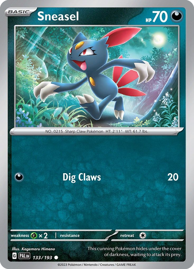 Sneasel (133/193) - Paldea Evolved Pokémon Card