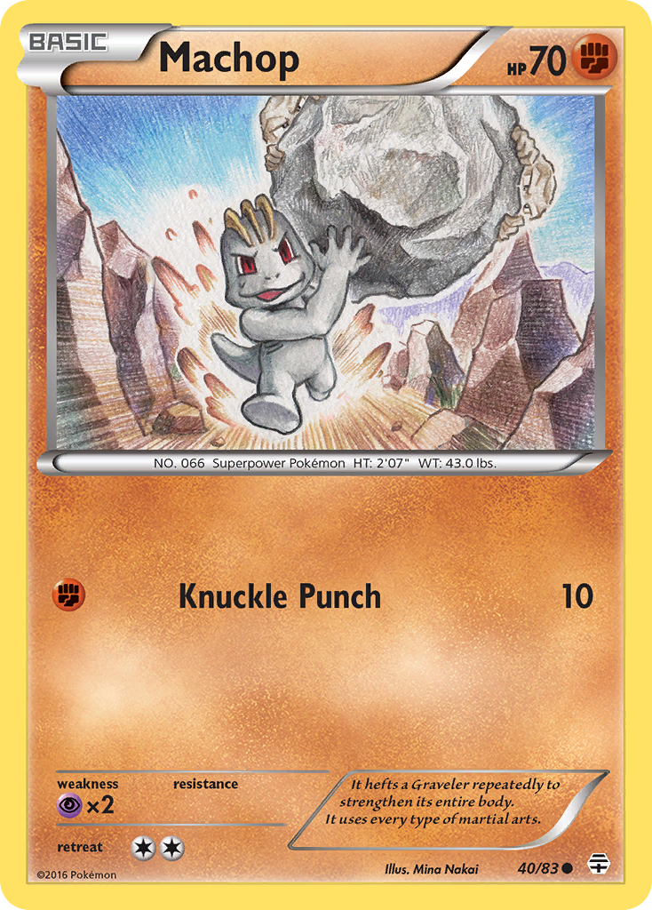 Machop (40/83) - Generations Pokémon Card