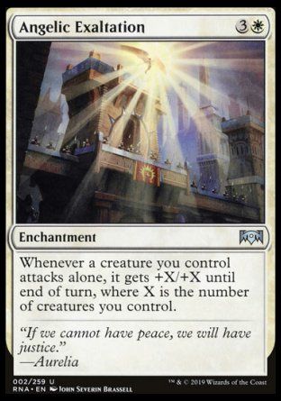 Angelic Exaltation (Ravnica Allegiance) Trading Card