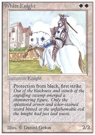 White Knight (Unlimited) Trading Card