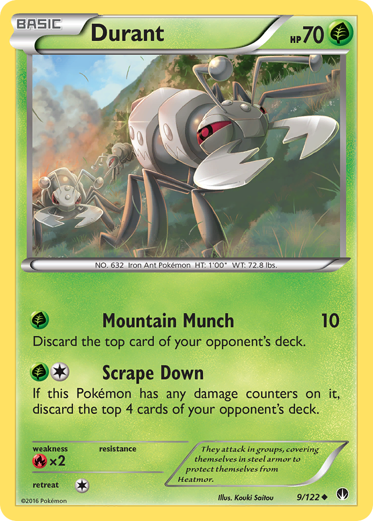 Durant (9/122) - BREAKpoint Pokémon Card