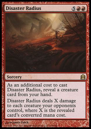 Disaster Radius (MTG Commander) Trading Card