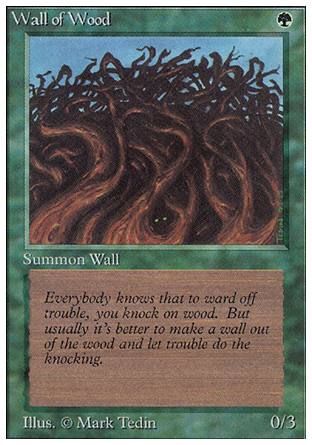 Wall of Wood (Unlimited) Trading Card