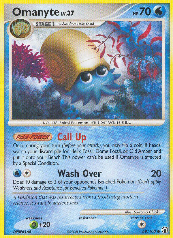 Helix Fossil Pokémon Card