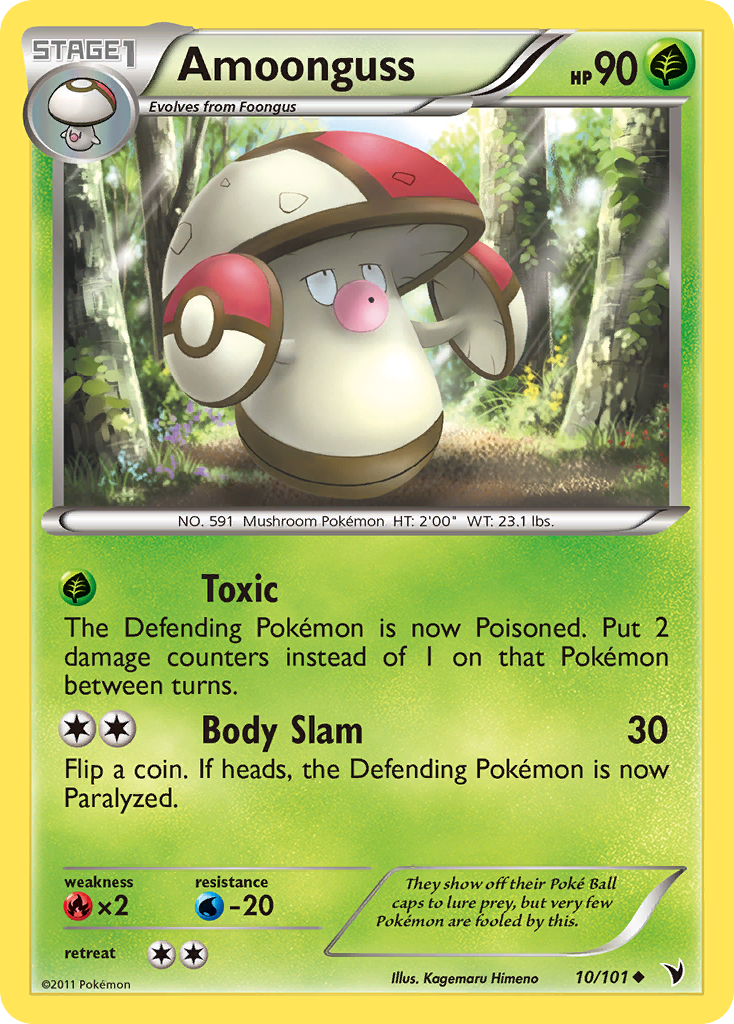 Amoonguss (10/101) - Noble Victories Pokémon Card