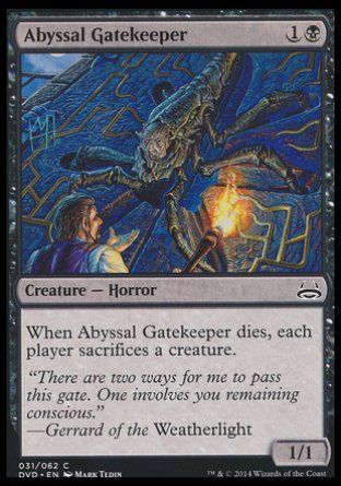 Abyssal Gatekeeper (Duel Decks : Anthology) Trading Card