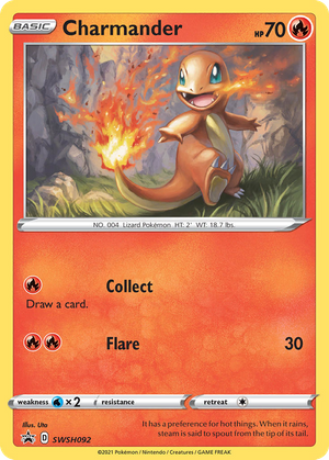 Charmander (SWSH092) - SWSH Black Star Promos