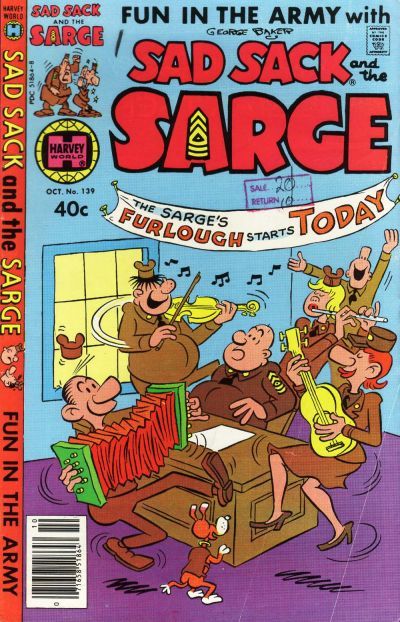 Sad Sack And The Sarge #139 Comic
