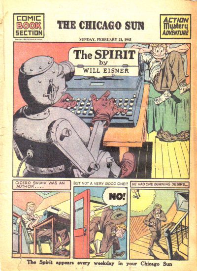 Spirit Section #2/21/1943 Comic