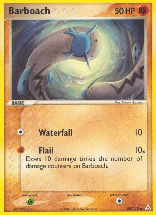 Barboach (60/110) - Holon Phantoms Pokémon Card