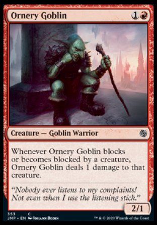 Ornery Goblin (Jumpstart) Trading Card