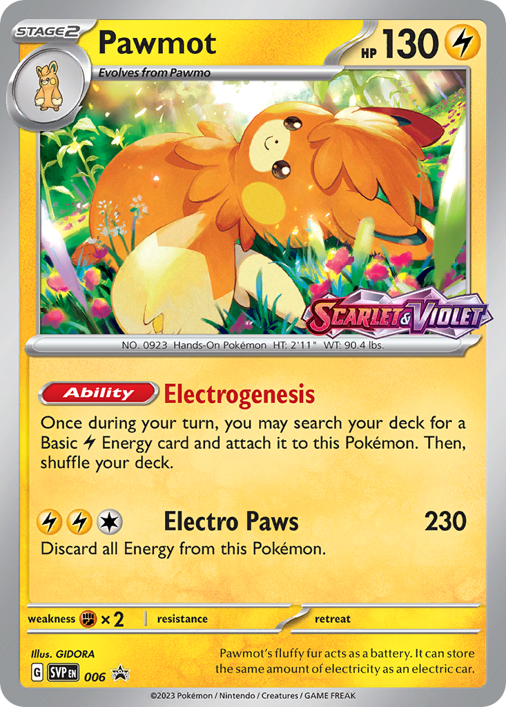 Pawmot (6/148) - Scarlet & Violet Black Star Promos Pokémon Card