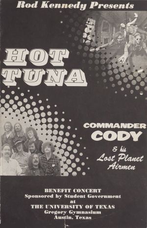 Hot Tuna Gregory Gymnasium Program 1972