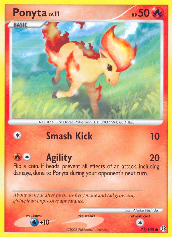 Ponyta (71/100) - Stormfront Pokémon Card