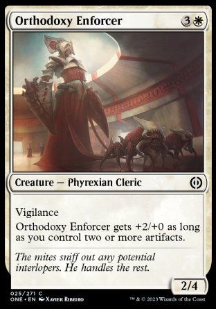 Orthodoxy Enforcer (Phyrexia: All Will Be One) Trading Card