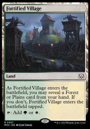 Fortified Village (March of the Machine Commander Decks) Trading Card